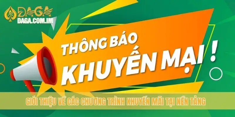 Giới thiệu về các chương trình khuyến mãi tại nền tảng
